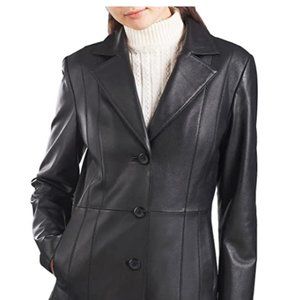 Women's Crystal Lambskin Leather Blazer